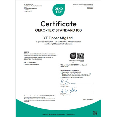 YF_OEKO-TEX Certificate _Standard 100_2025